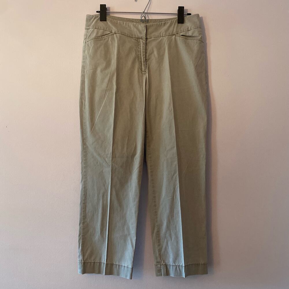 Eileen Fisher Tan Beige Slacks Straight Leg Work Pants Minimalist Women's size 8